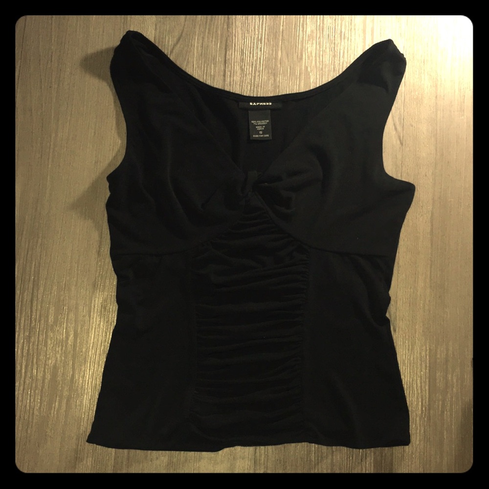 Black elegant tank top.